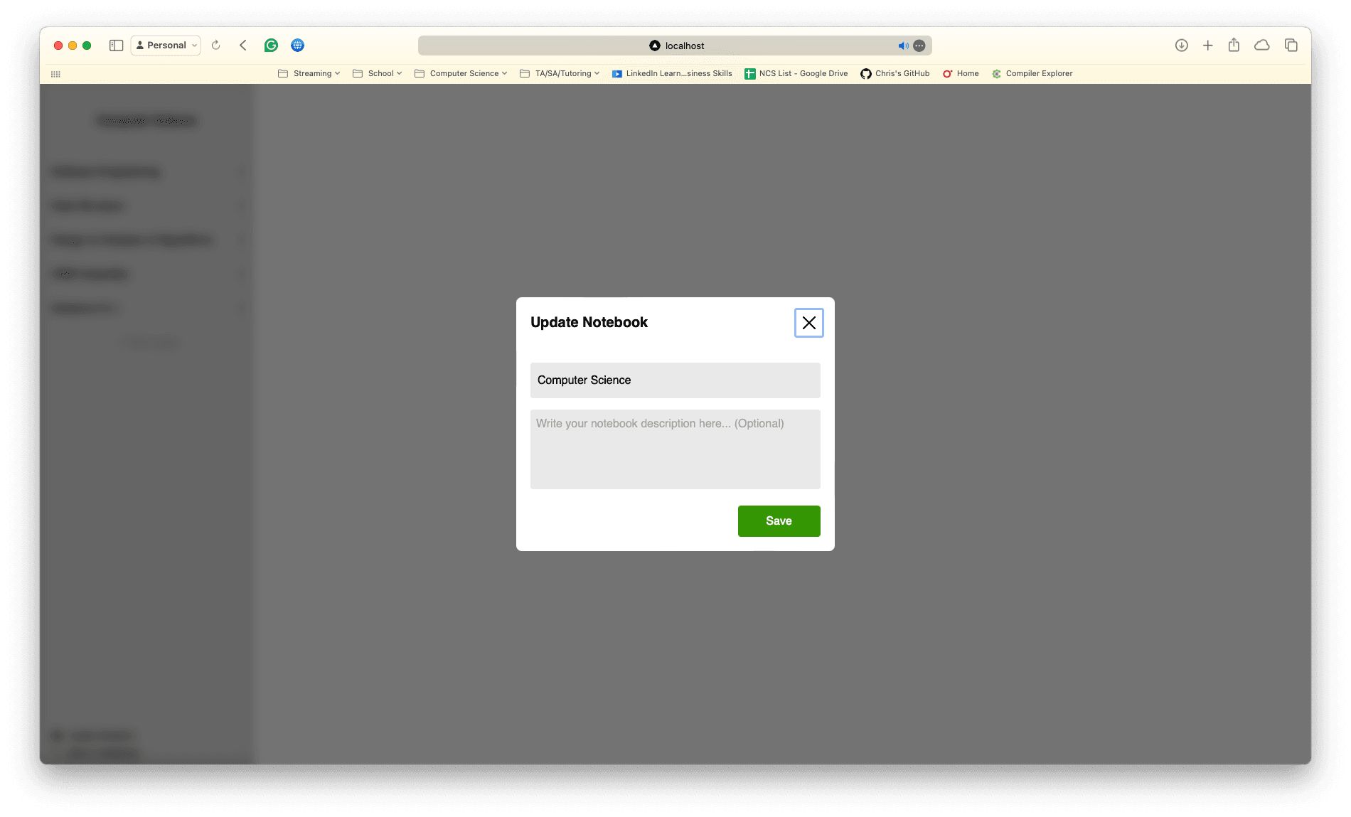 Cursif Update Notebook